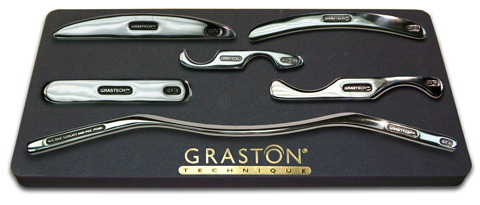 Instruments utilisés dans méthode Graston pour la mobilisation des tissus mous et le travail sur les fascias